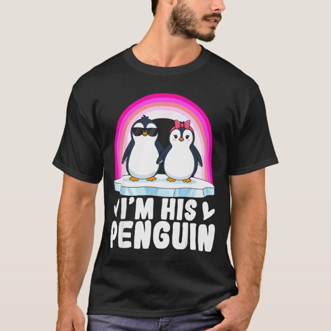 I'm Her Penguin Matching Couple Valentine Love Hea T-Shirt (Vorderseite)