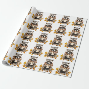 Im Herbst gibt es gemütliche Kokosnuss mit Tasse K Geschenkpapier