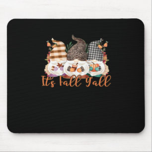 Im Herbst Kariert und im Leopard fällt es alle Gno Mousepad