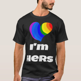 Im Hers LGBTQ Valentinstag Matching Couple Gips T-Shirt