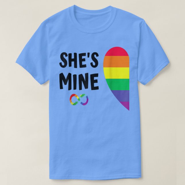 im hers mine match for stolde lesbian coupl T-Shirt (Design vorne)