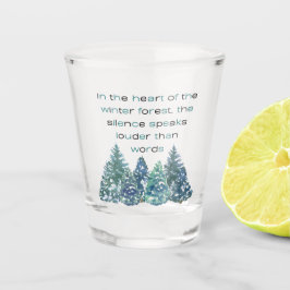 Im Herzen des Winterwaldes Schnapsglas