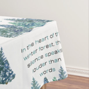 Im Herzen des Winterwaldes Tischdecke