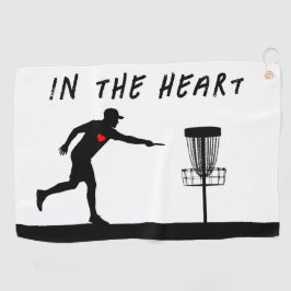 Im Herzen Golfhandtuch