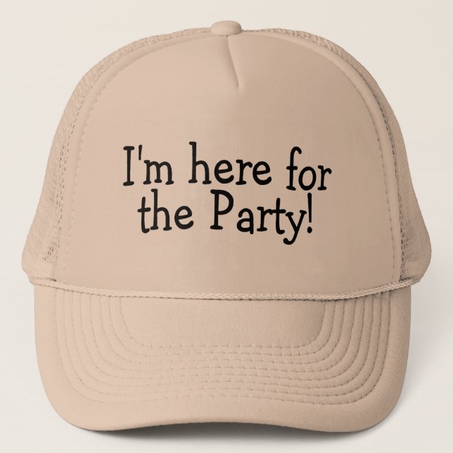 Im hier für das Party Truckerkappe (Vorderseite)