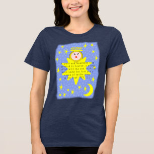 Im Himmel erschien ein großes und wundervolles Zei Tri-Blend Shirt
