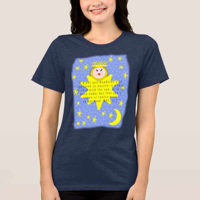 Im Himmel erschien ein großes und wundervolles Zei Tri-Blend Shirt (Vorderseite)