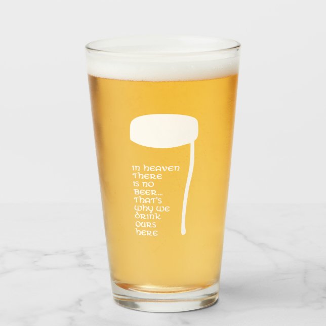 Im Himmel gibt es kein Bier Glas (Vorne (Gefüllt))