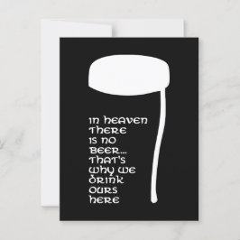 Im Himmel gibt es kein Bier Postkarte