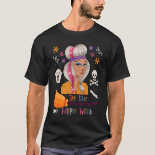Im Hippie Hexe Halloween Matching Gefärbte Krawatt T-Shirt