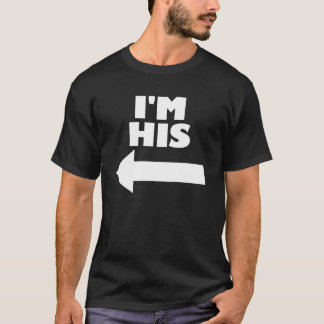I'm His Finger Pointing Left Matching Couple T-Shirt