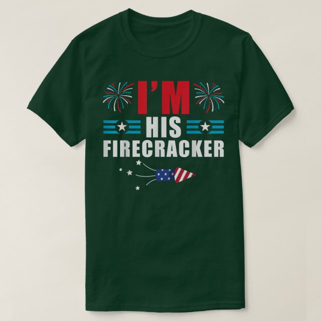 Im His Firecracker Funny Family Matching Couple 4t T-Shirt (Design vorne)