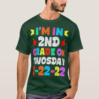 I'm In Second Grade On Twosday 022222 Funny Kids S T-Shirt