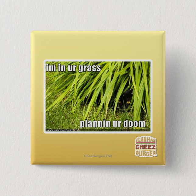 im in ur Gras Button (Vorderseite)