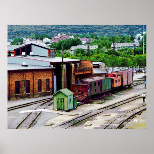 Im Innenhof des Zuges Poster