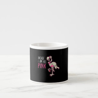 Im Inneren bin ich ganz rosa Flamingo | Funny Flam Espressotasse