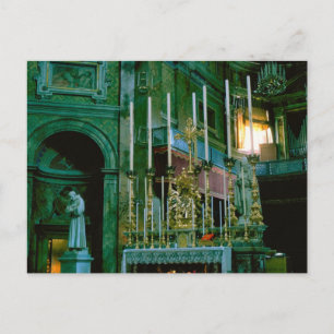 Im Inneren der Basilika, Assisi Postkarte