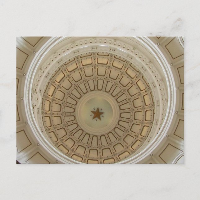 Im Inneren der Rundunda an der Texas-Hauptstadt Postkarte (Vorderseite)
