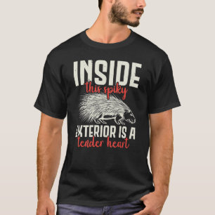 Im Inneren dieses Spikes außen ist ein zartes Herz T-Shirt