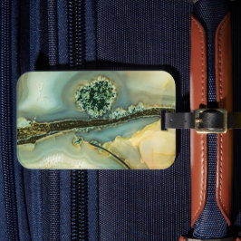 Im Inneren eines halb wertvollen Steins Gepäckanhänger