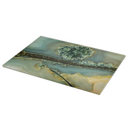 Im Inneren eines halb wertvollen Steins Schneidebrett