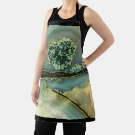 Im Inneren eines halb wertvollen Steins Schürze