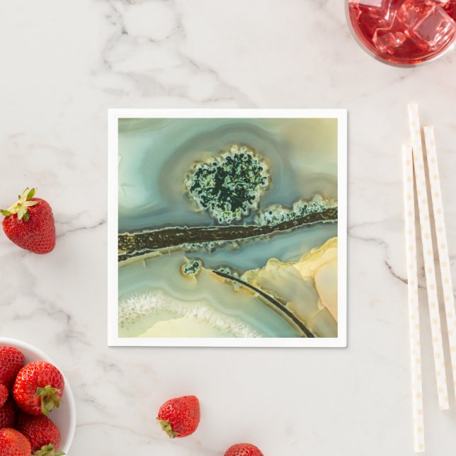 Im Inneren eines halb wertvollen Steins Serviette (Beispiel)