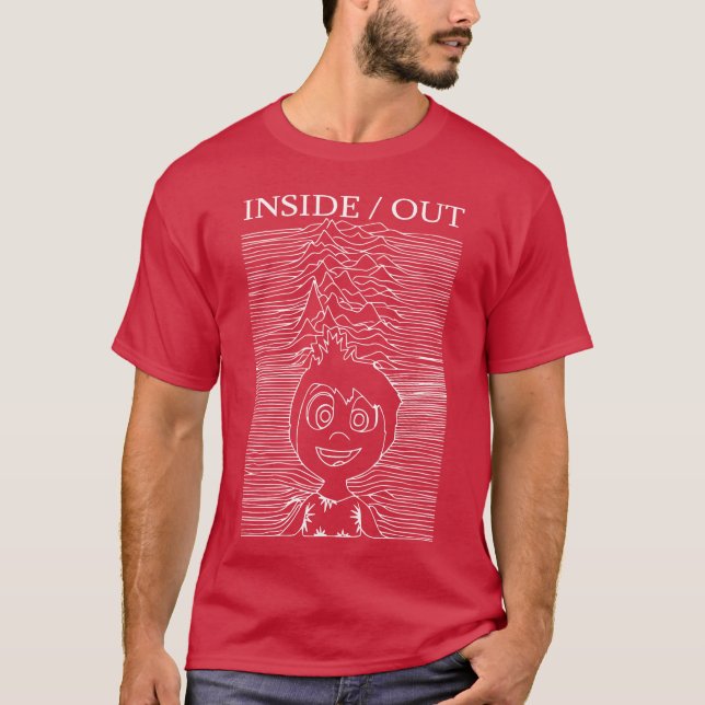 Im Inneren von Charakter minimalistisches Design M T-Shirt (Vorderseite)