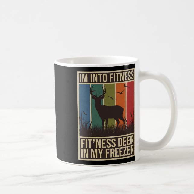 Im Into Fitness Fit Ness Deer Freezer Men Women Hu Kaffeetasse (Rechts)