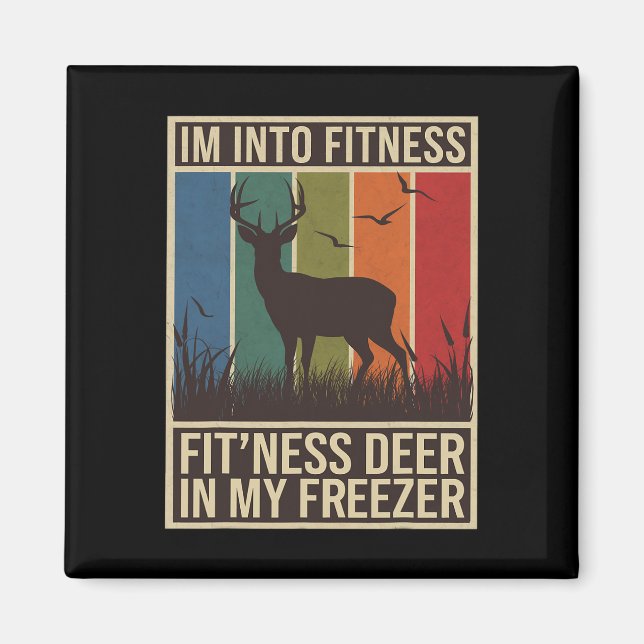 Im Into Fitness Fit Ness Deer Freezer Men Women Hu Magnet (Vorne)