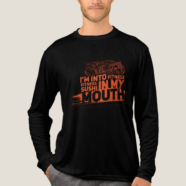 Im Into Fitness Funny Gym Rat Gag Tri-Blend Shirt (Vorderseite)