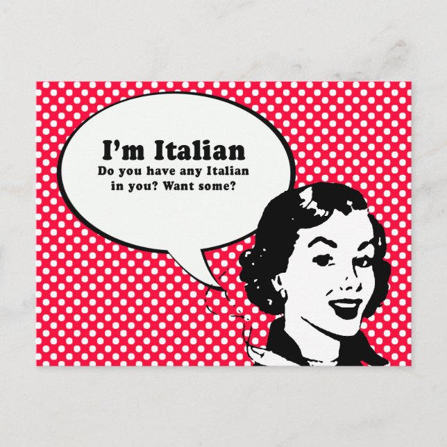 IM ITALIAN - WILL DU ITALIENISCH IN DIR POSTKARTE (Vorderseite)