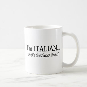 Im Italiener, was Ihr SuperPower ist Kaffeetasse