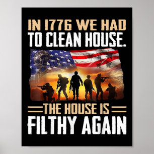 Im Jahr 1776 mussten wir das Tee-Hemd reinigen - U Poster