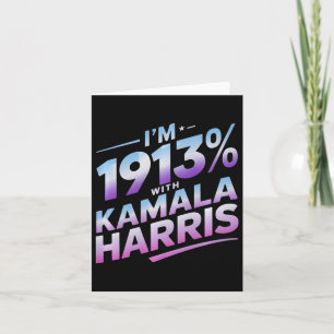 Im Jahr 1913 % mit Kamala Harris 2024 Karte