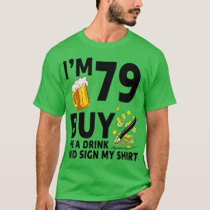 Im Jahr 79 kaufe mir ein Getränk und unterschreibe T-Shirt