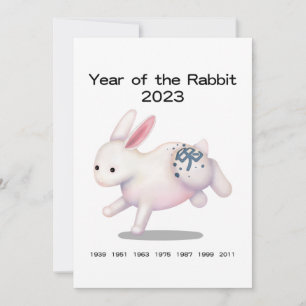 "Im Jahr des Kaninchens geboren" 2023 Personalisie