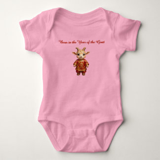 Im Jahr des Ziegen Babys Body Baby Strampler