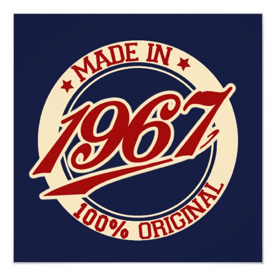 Im Jahre 1967 gemacht Karte Zazzle.ch