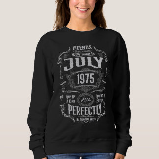 Im Juli 1975 waren die 47. Geburtstagslegenden Geb Sweatshirt