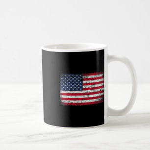 Im Juli erschütterte amerikanische Flaggentasche d Kaffeetasse