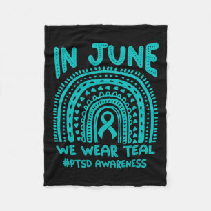 Im Juni tragen wir Aquamarine #pses Awareness Fleecedecke