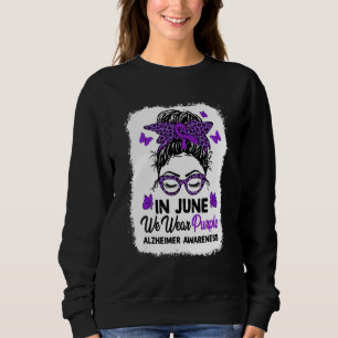 Im Juni tragen wir eine Lila Alzheimer-Sensibilisi Sweatshirt