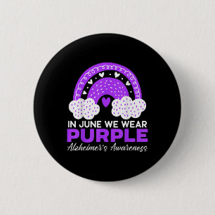 Im Juni tragen wir eine Lila Heimers Awareness Dem Button