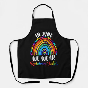 Im Juni tragen wir Regenbogenfarben Gay Pride Ally Schürze