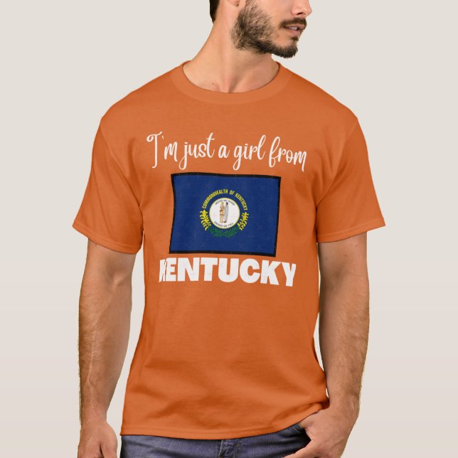 Im just a girl from Kentucky State pride design fo T-Shirt (Vorderseite)