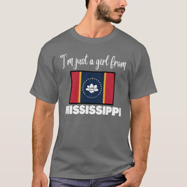 Im just a girl from Mississippi State pride design T-Shirt (Vorderseite)