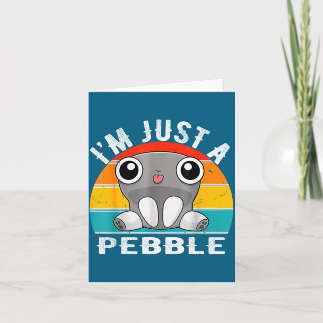 I'm Just A Pebble Kids  Karte (Vorderseite)