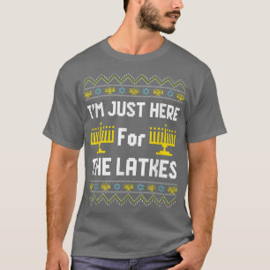 I'm Just Here for the Latkes Hannukah Channukah T-Shirt