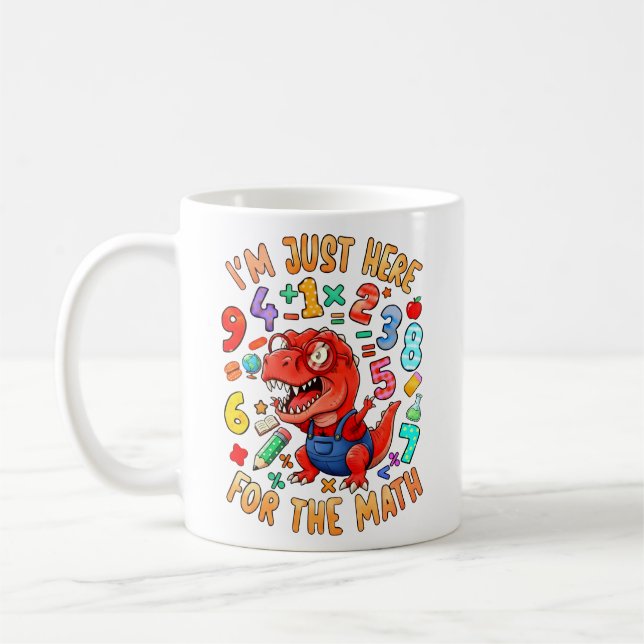 Im Just Here For The Maths Funny Mug (Gauche)